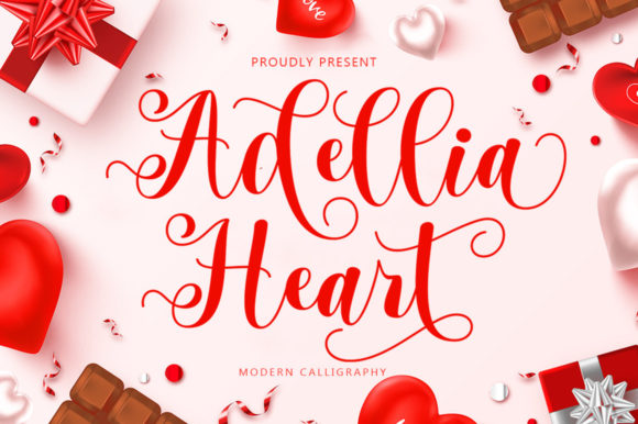 Adellia Heart Font Review for Social Campaigns