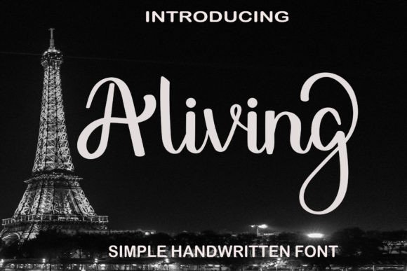 Aliving Font: A Freestyle Script for Authentic Brand Identity