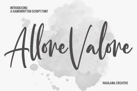 Allore Valore: A Script Font for Bold Brand Identity
