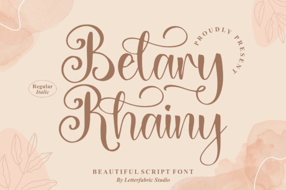Belary Rhainy: A Script Font for Handmade Brands
