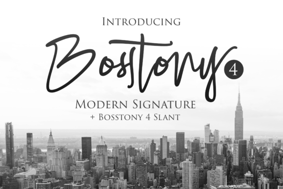 Bosstony 4: The Script Font That Elevates Small Business Brands