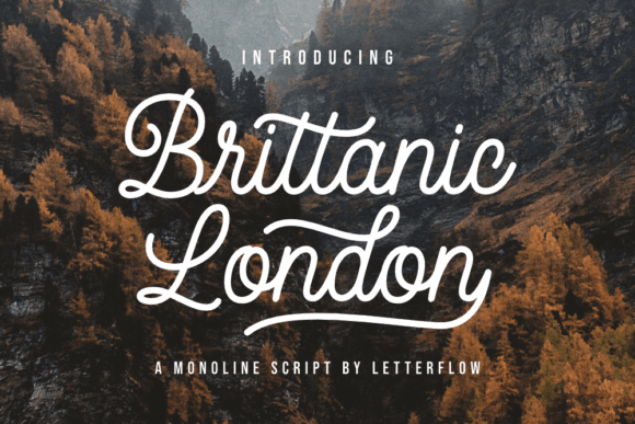 Brittanic London: A Versatile Script Font for Small Business Branding