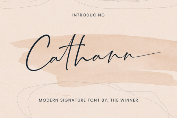 Cathann Script Font: Elevate Your Handmade Brand