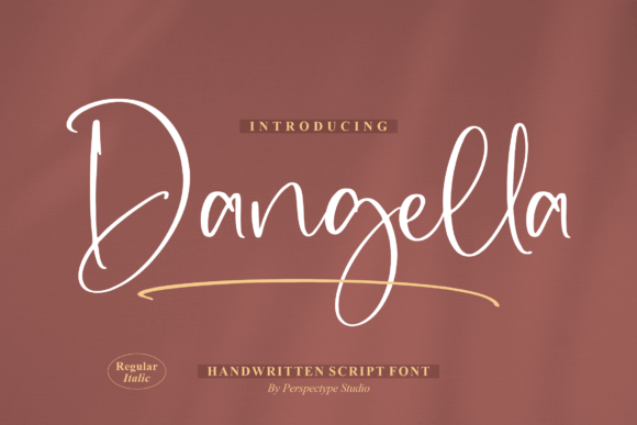 Dangella: A Handwritten Script Font for Modern Web Design