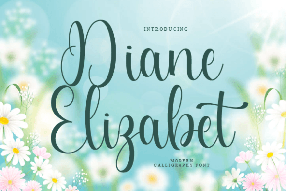 Diane Elizabet: A Refined Script Typeface for Editorial Design