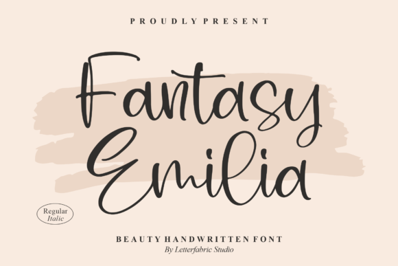 Fantasy Emilia: A Script Font for Editorial Impact