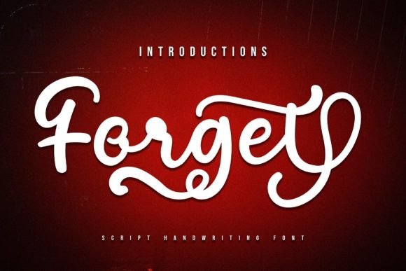 Forget: A Smart Script Font for Modern Web Design