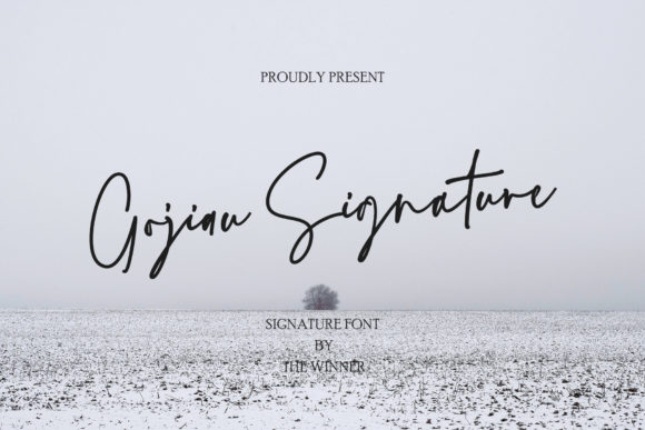Gojiau: The Perfect Paint Brushed Script Font for Makers