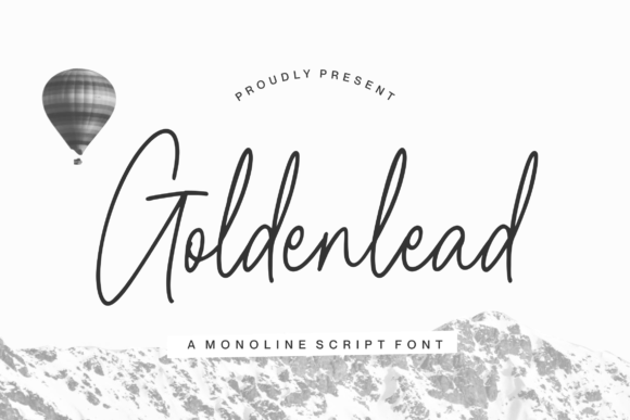 Goldenlead: A Script Font for Professional Branding
