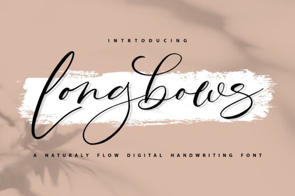 Longbows: A Refined Script Font for Editorial Elegance
