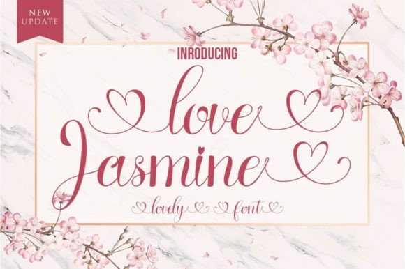 Love Jasmine: A Refined Script Font for Editorial Design