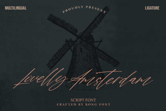 Lovelly Amsterdam: A Playful Script Font for Campaigns