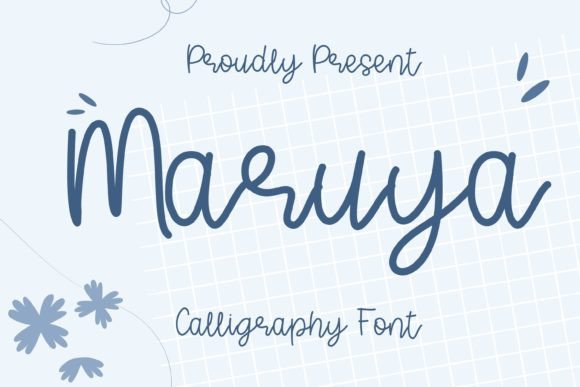 Maruya: A Refined Script Typeface for Editorial Design