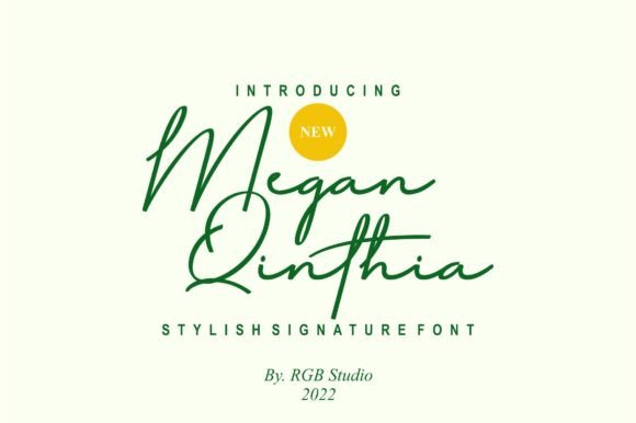 Megan Qinthia: The Perfect Script Font for Handmade Brands