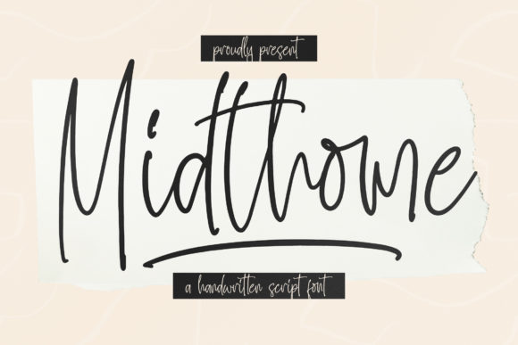 Midthome: A Script Typeface for Editorial Design