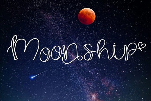 Moonship: A Handwritten Font for Editorial Charm