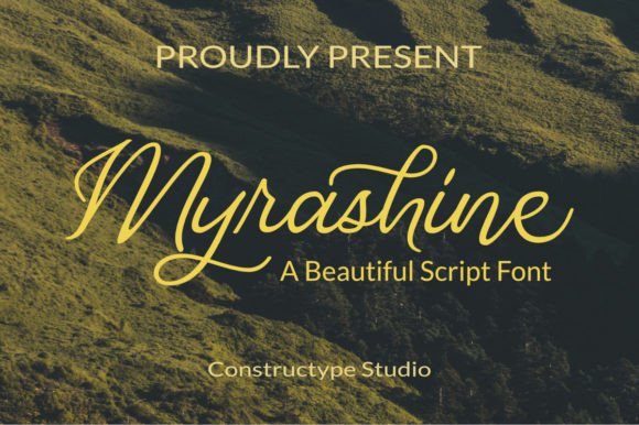 Myrashine: The Script Typeface That Stops the Scroll