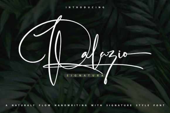 Palazio Font: A Romantic Script for Handmade Brands