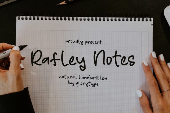 Rafley Notes: A Handwritten Typeface for Modern Editorial Design