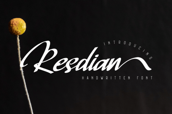 Resdian: A Dazzling Script Font for Editorial Design