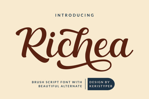 Richea Font Review: A Whimsical Script for Web Design