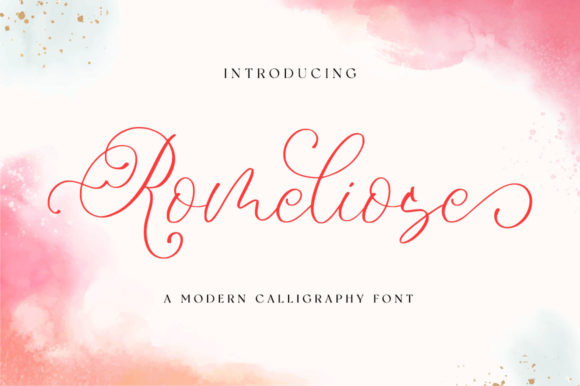 Romeliose: An Elegant Script Typeface for Editorial Design