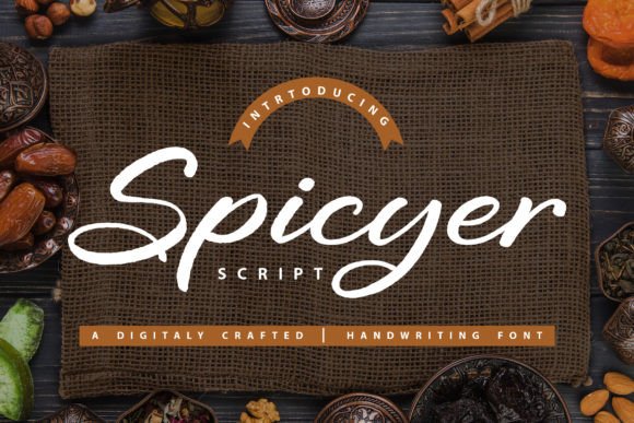 Spicyer: A Romantic Script Font for Handmade Brands