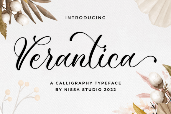 Verantica: A Delicate Script Font for Modern Web Design
