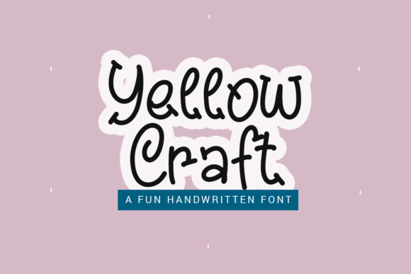Yellow Craft: A Vibrant Script Font for Editorial Design
